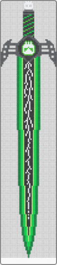 green lightning blade, version 2 - green