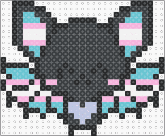trans bat - black,pink,light blue