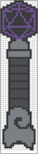 D20 hilt - gray,purple