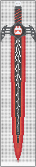 red lightning blade, version 2 - red