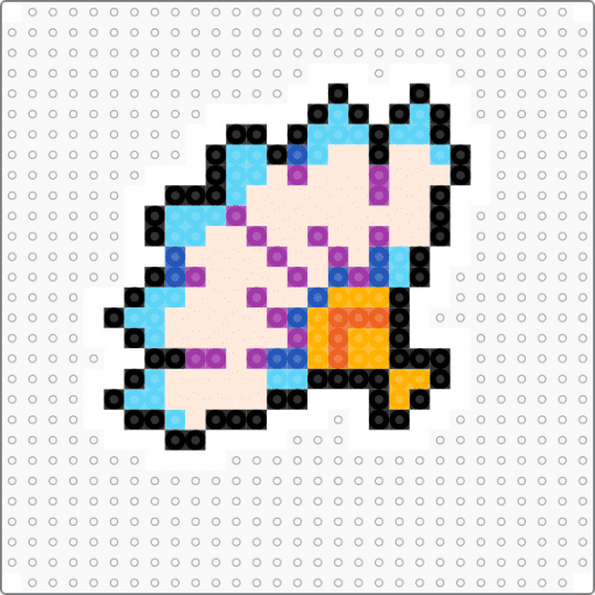 Fan_V1 - beige, light blue