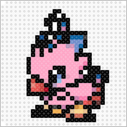Piyomon - black, pink