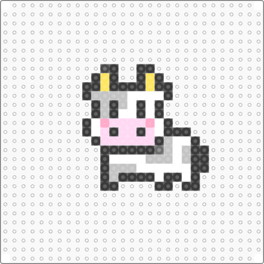 Cow - beige, black, pink, white