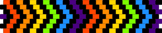 Rainbow Arrows - black,purple,yellow,green,colorful