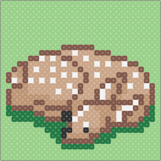 SLEEPY FAWN - animal, cute, deer, fawn, nature, teal