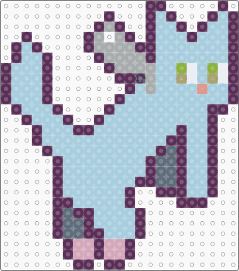 Kitty Happy Pick-up - light blue, pink