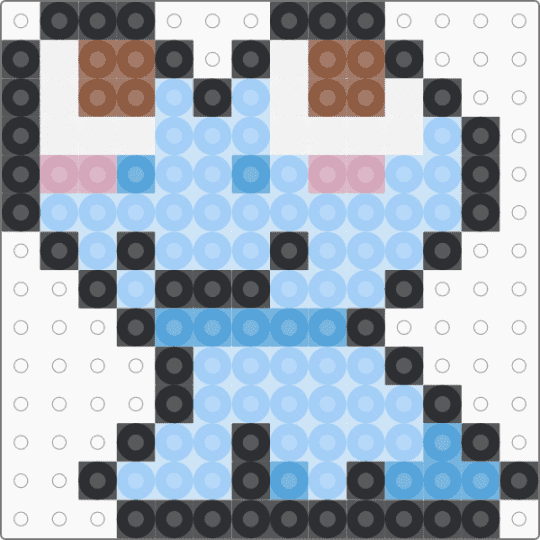 Cute blue frog - light blue