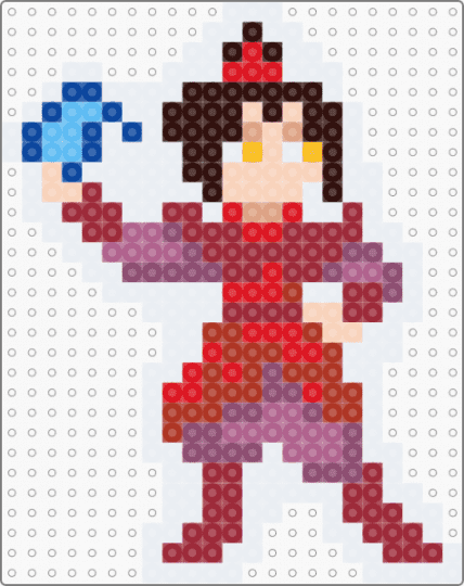 Azula - anime, atla, avatar the last airbender, brown, character, keychain, pink, red, white