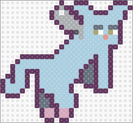Kitty Annoyed Pick-up - light blue, pink