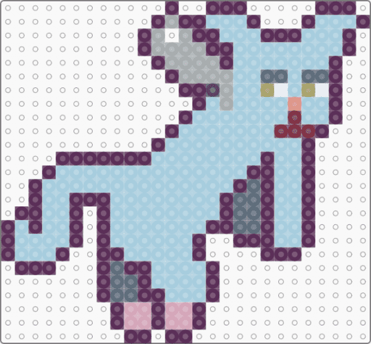 Kitty Annoyed Yell Pick-up - light blue, pink