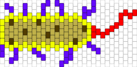 prokaryotic cell - science,biology,cell,yellow,purple