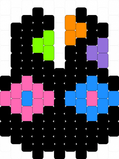 TADC - abstracted Jax - abstract, black, jax, light blue, pink, tadc