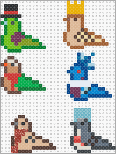 Birds in accessories (remixed) - blue, colorful, green, red