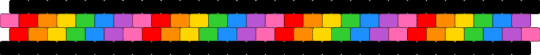 rainbo - black, pink