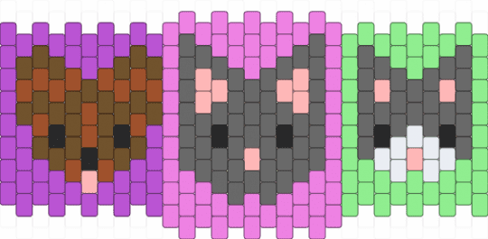 stinky guys - gray, pink, teal