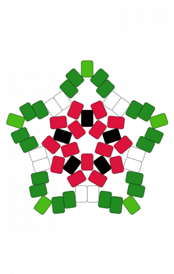 Watermelon Star - fruit, green, nature, red, watermelon