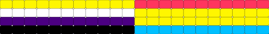 Nonbinary/pan cuff :3 (4 MY TWIN U KNOW WHO U R!!) - yellow