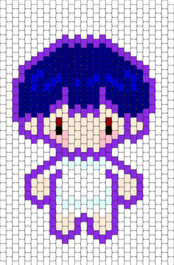 IVAN - purple, white