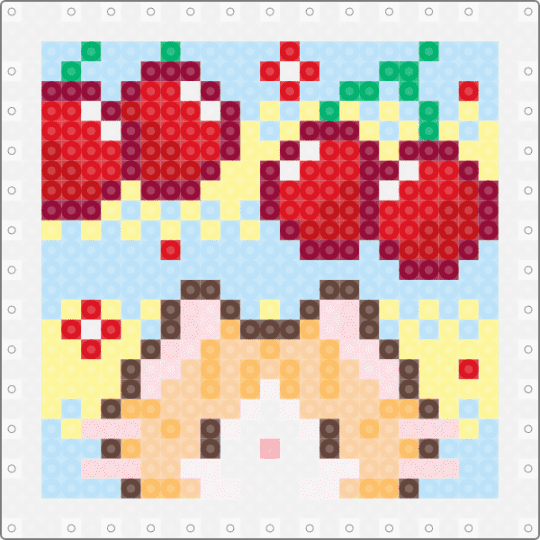 Cherry cat  ~✿𝓒𝓱𝓮𝓻𝓻𝔂꒰ঌ🍒໒꒱~ - brown, light blue, red, yellow