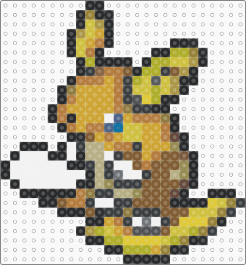 Alolan Raichu⚡️ - gold, orange, tan, yellow