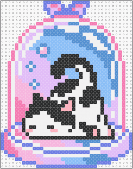 ≽(-˕ - ≼マ‧˚꒰🐾୭ ˚. ᵎᵎ - light blue, pink