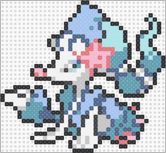 Primarina - blue, light blue, teal
