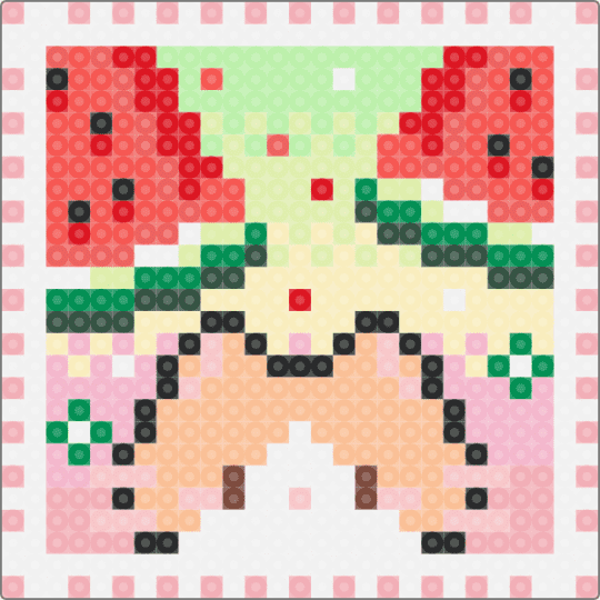 Watermelon cat 🍉⋆｡‧˚ʚ🍉ɞ˚‧｡⋆ - beige, red, yellow