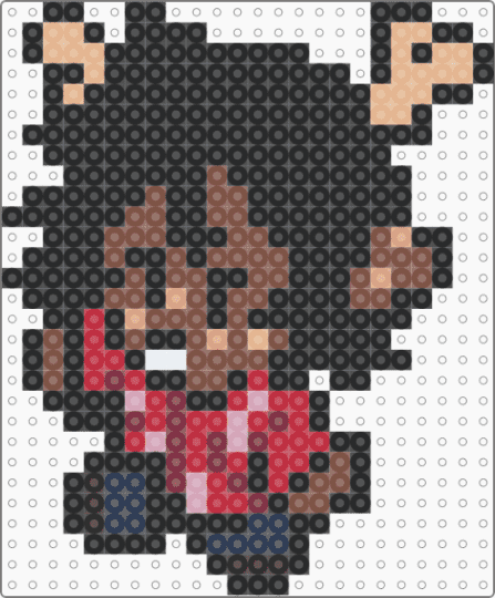 December/Dess Plush - beige, black, red, tan
