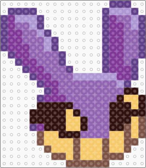 Jax 26mm Pattern - pink,jax,tadc,lilly,the amazing digital circus,digital circus,perler beads,fuse beads
