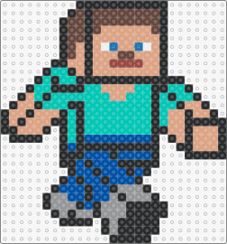 Minecraft Steve - steve,minecraft,character,3d,video game,teal,blue,tan