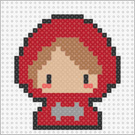 Red riding hood - little red riding hood,fairy tale,story,character,chibi,cute,simple,red,tan