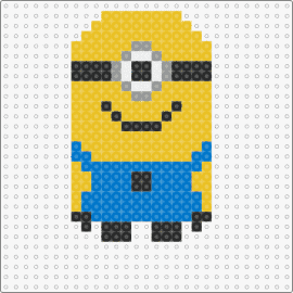 Minion 1 - minion,despicable me,cyclops,character,cute,smile,overalls,movie,disney,yellow,blue