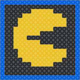 Pac-Man Coaster - pacman,namco,arcade,retro,video game,classic,coaster,yellow,black,blue