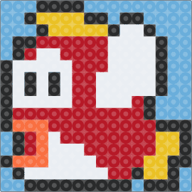 Cheep Cheep Coaster - cheep cheep,mario,nintendo,coaster,video game,light blue,red,white