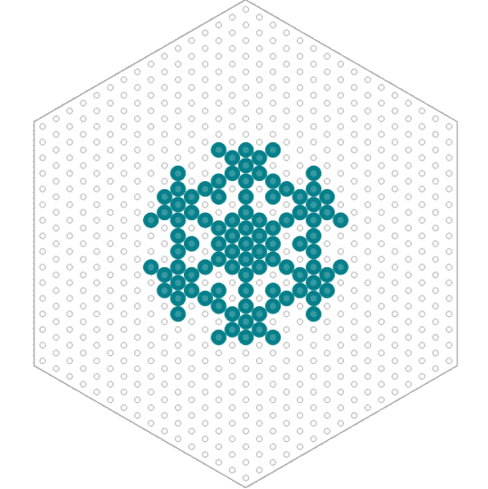 Snowflake Ornament 2 - teal