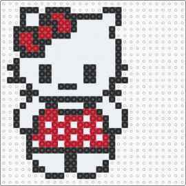 Hello kitty - hello kitty,sanrio,character,bow,white,red