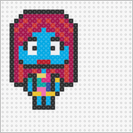 Sally Skelington - sally,nightmare before christmas,character,halloween,chibi,movie,cute,colorful,red,blue
