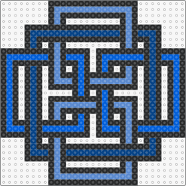 Blue Celtic Knot - celtic,knot,geometric,blue