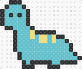 Small Brontosaurus - teal