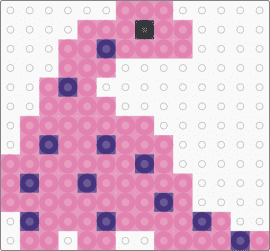 Small Pink Brontosaurus - pink