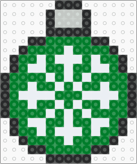 Snowflake Ornament - green,christmas