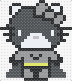 Hello Kitty Batman - batman,hello kitty,mashup,sanrio,costume,dc,comic,character,black,gray