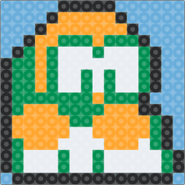 Lakitu Coaster - lakitu,mario,coaster,nintendo,character,green,orange,white,light blue