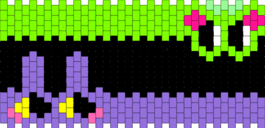 jax and ribbit cuff (remix no sparkles) - green, purple