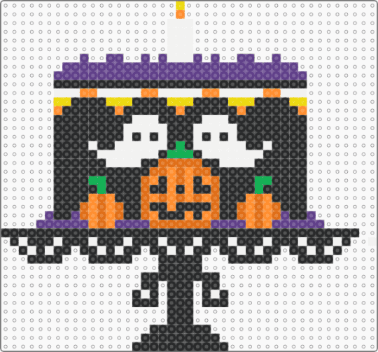 Halloween Cake - black,orange,purple,halloween,ghost,cake,pumpkin,holidays