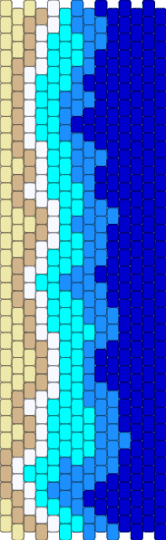 ocean front - light blue, purple