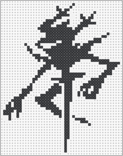 Roaring knight - black, white