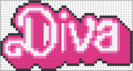 Diva in Barbie Font - pink