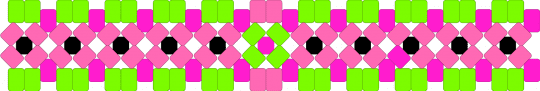 Remake for my recent x base - green, pink