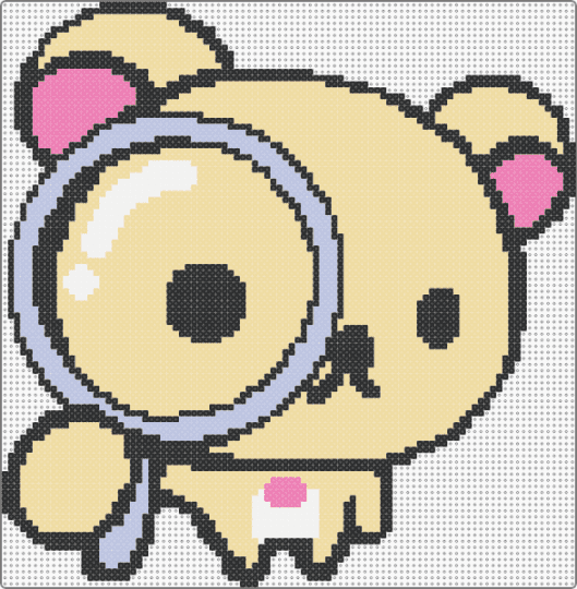 rikkauma magnifying glass - beige,rikkauma,cutecore,sanrio,cotdmagnifyingglasses